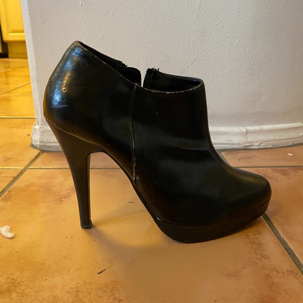 Deliciouso Black High Heel Ankle Boot